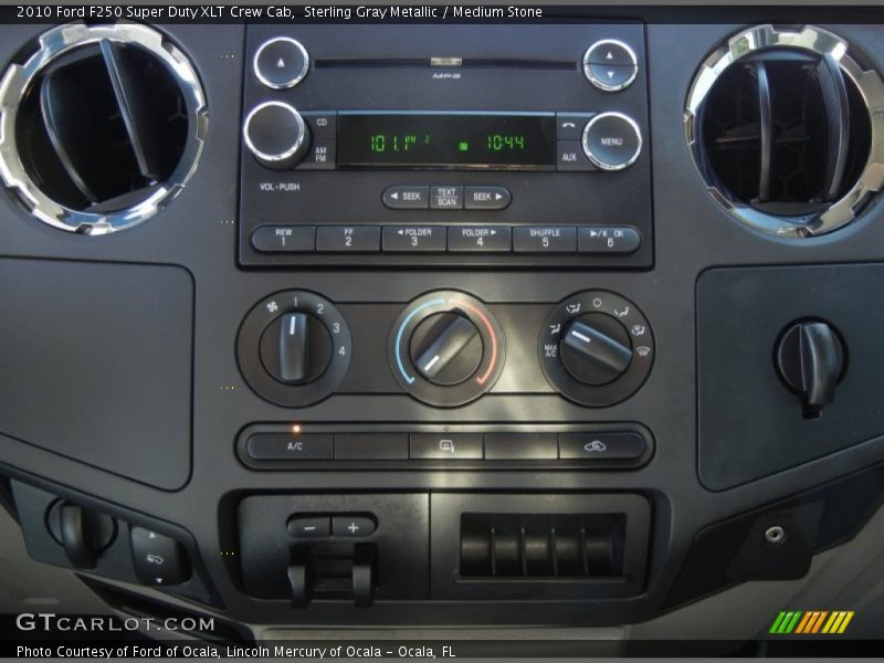 Sterling Gray Metallic / Medium Stone 2010 Ford F250 Super Duty XLT Crew Cab