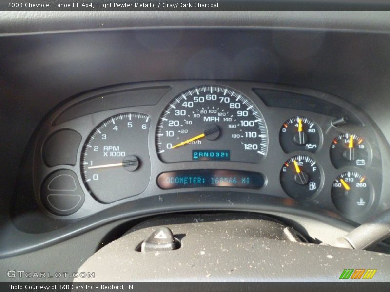 Light Pewter Metallic / Gray/Dark Charcoal 2003 Chevrolet Tahoe LT 4x4