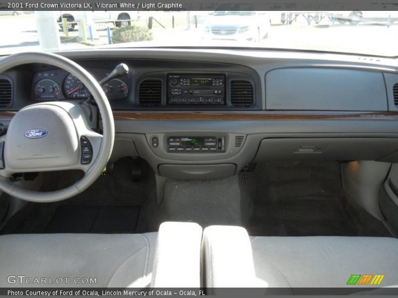 Vibrant White / Light Graphite 2001 Ford Crown Victoria LX