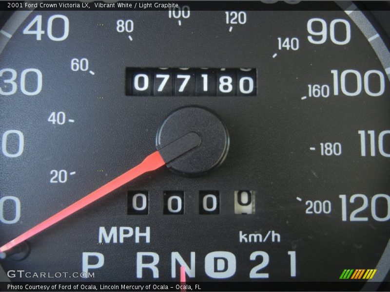 Vibrant White / Light Graphite 2001 Ford Crown Victoria LX