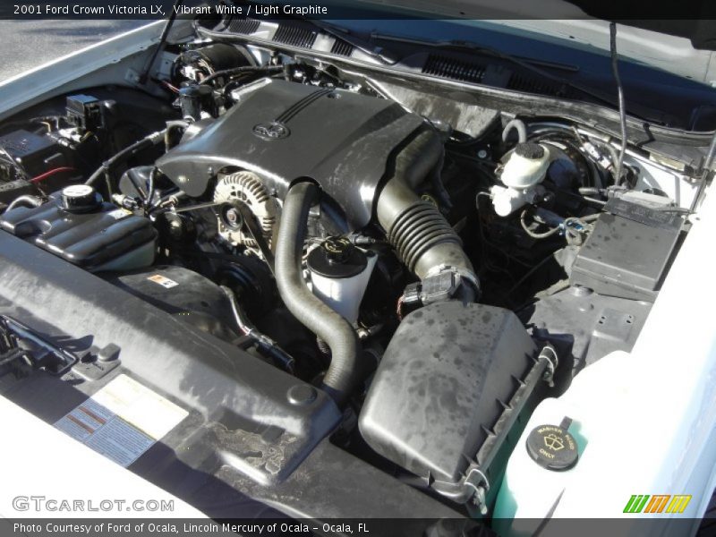 Vibrant White / Light Graphite 2001 Ford Crown Victoria LX