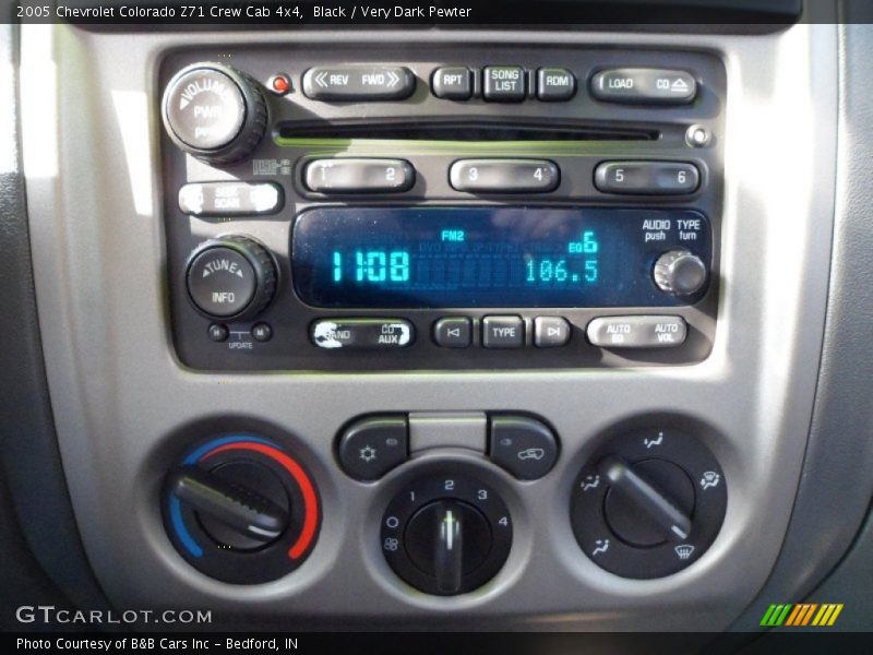 Black / Very Dark Pewter 2005 Chevrolet Colorado Z71 Crew Cab 4x4