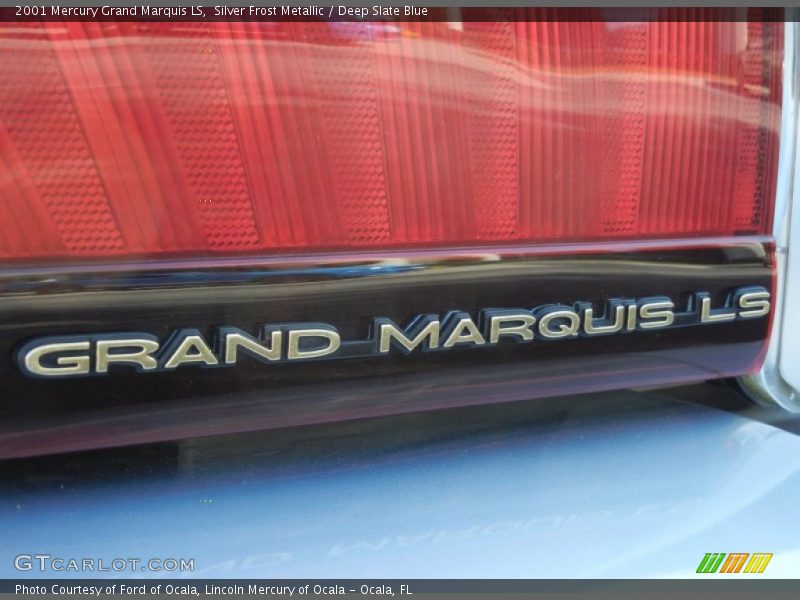 Silver Frost Metallic / Deep Slate Blue 2001 Mercury Grand Marquis LS
