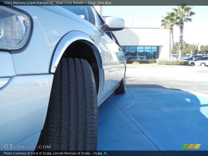 Silver Frost Metallic / Deep Slate Blue 2001 Mercury Grand Marquis LS