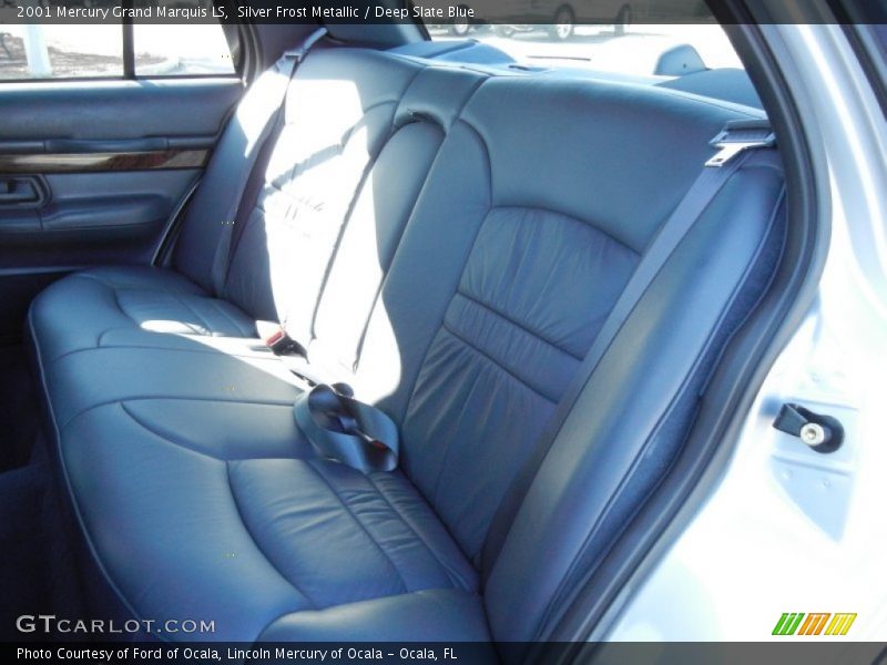 Silver Frost Metallic / Deep Slate Blue 2001 Mercury Grand Marquis LS