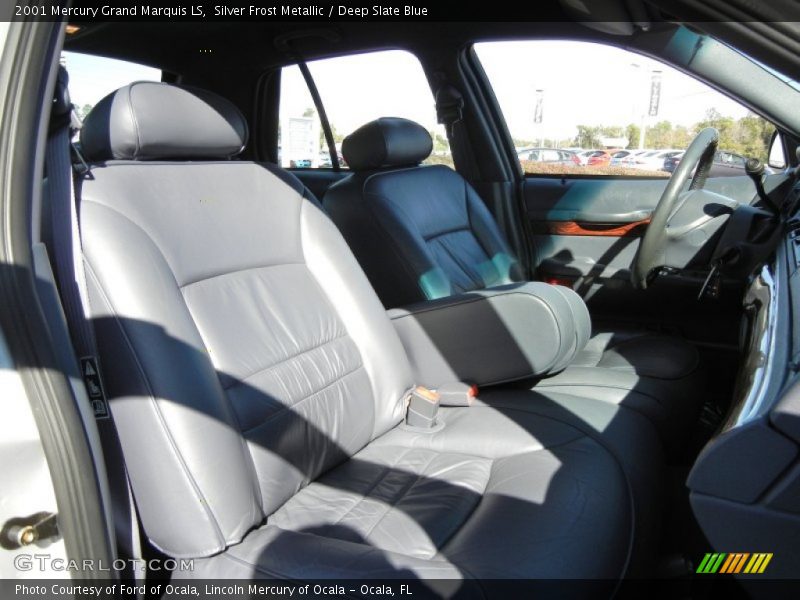 Silver Frost Metallic / Deep Slate Blue 2001 Mercury Grand Marquis LS