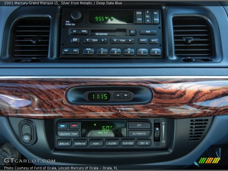 Silver Frost Metallic / Deep Slate Blue 2001 Mercury Grand Marquis LS
