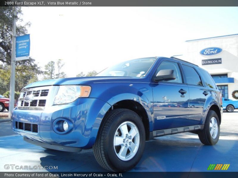 Vista Blue Metallic / Stone 2008 Ford Escape XLT