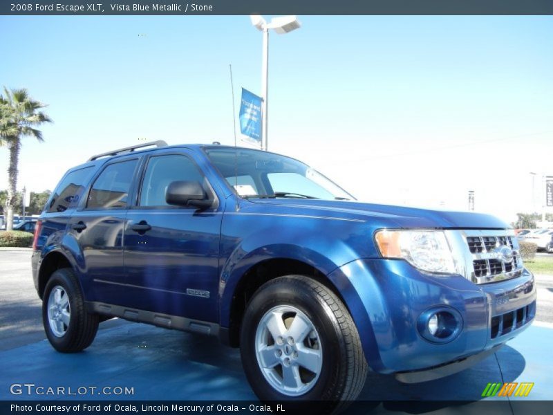Vista Blue Metallic / Stone 2008 Ford Escape XLT