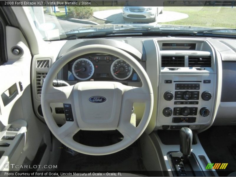 Vista Blue Metallic / Stone 2008 Ford Escape XLT