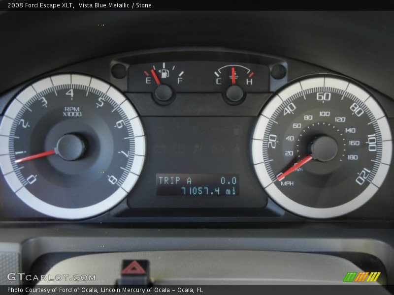Vista Blue Metallic / Stone 2008 Ford Escape XLT