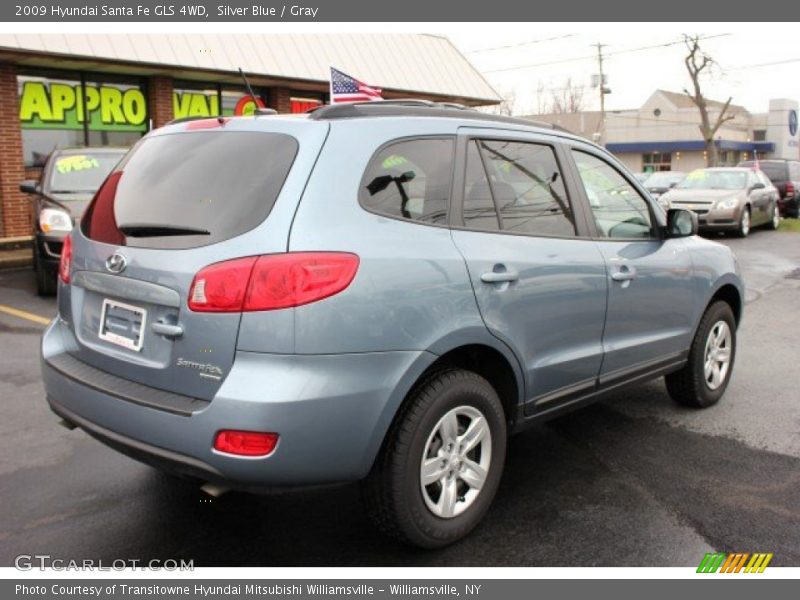 Silver Blue / Gray 2009 Hyundai Santa Fe GLS 4WD