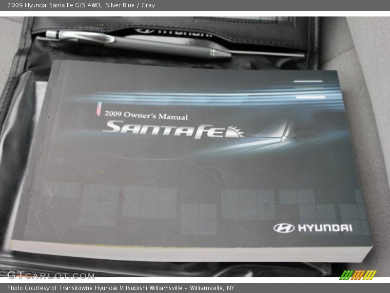 Silver Blue / Gray 2009 Hyundai Santa Fe GLS 4WD