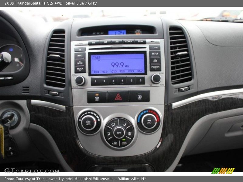 Silver Blue / Gray 2009 Hyundai Santa Fe GLS 4WD