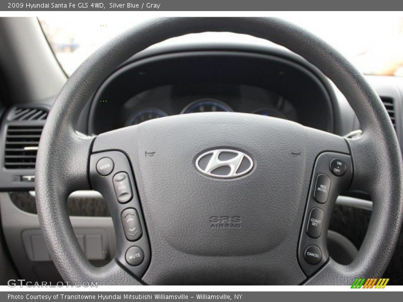 Silver Blue / Gray 2009 Hyundai Santa Fe GLS 4WD