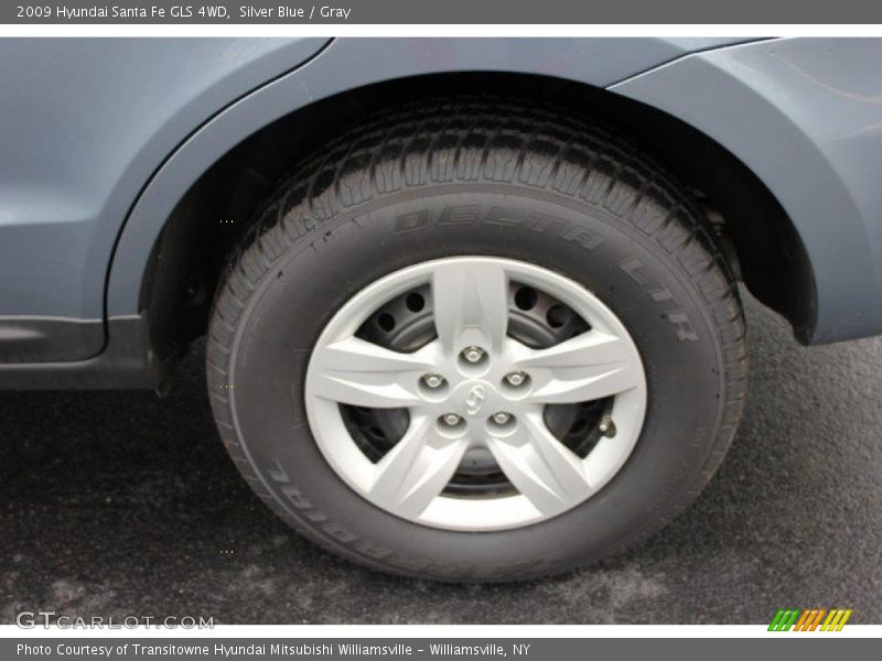 Silver Blue / Gray 2009 Hyundai Santa Fe GLS 4WD