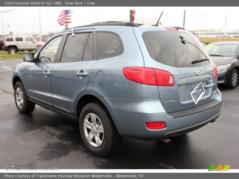 Silver Blue / Gray 2009 Hyundai Santa Fe GLS 4WD
