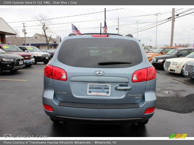 Silver Blue / Gray 2009 Hyundai Santa Fe GLS 4WD