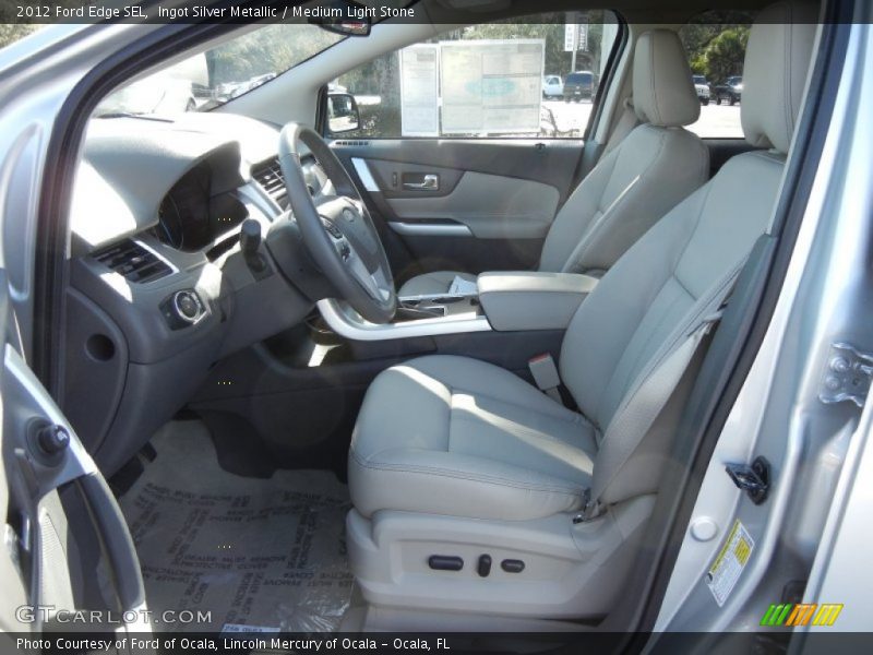 Ingot Silver Metallic / Medium Light Stone 2012 Ford Edge SEL