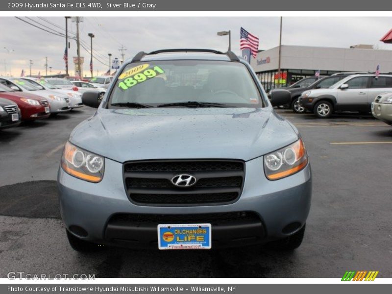 Silver Blue / Gray 2009 Hyundai Santa Fe GLS 4WD