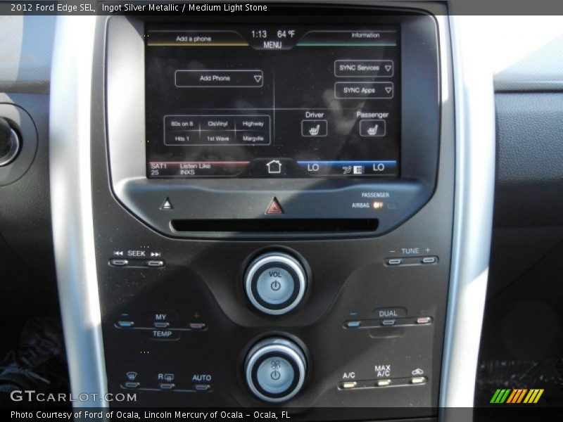 Ingot Silver Metallic / Medium Light Stone 2012 Ford Edge SEL