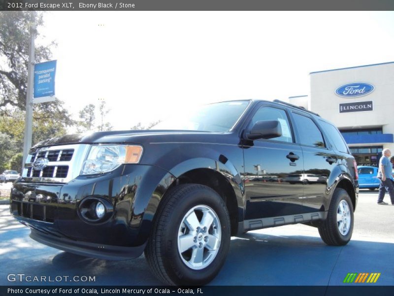 Ebony Black / Stone 2012 Ford Escape XLT