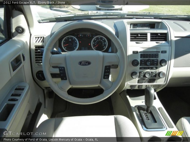Ebony Black / Stone 2012 Ford Escape XLT
