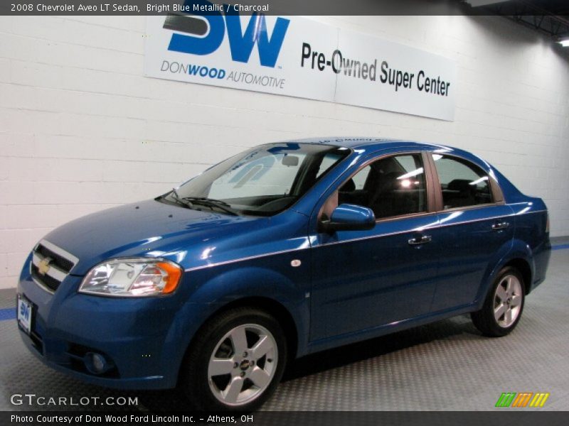 Bright Blue Metallic / Charcoal 2008 Chevrolet Aveo LT Sedan