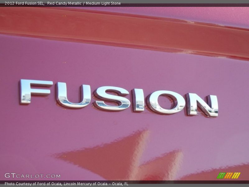 Red Candy Metallic / Medium Light Stone 2012 Ford Fusion SEL