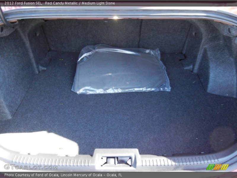 Red Candy Metallic / Medium Light Stone 2012 Ford Fusion SEL