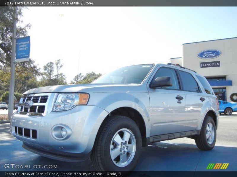 Ingot Silver Metallic / Stone 2012 Ford Escape XLT