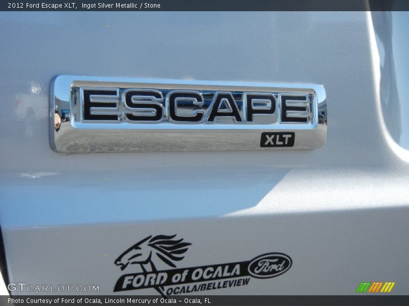 Ingot Silver Metallic / Stone 2012 Ford Escape XLT