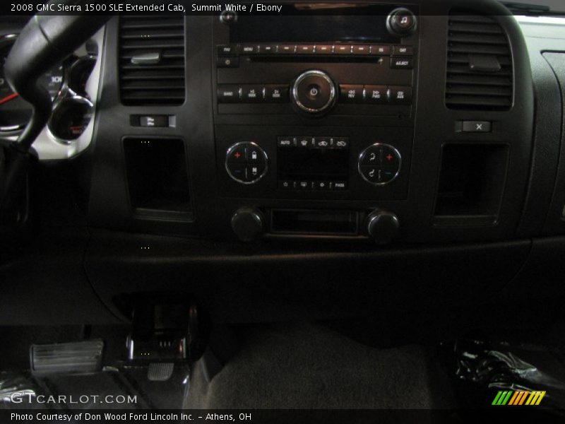Summit White / Ebony 2008 GMC Sierra 1500 SLE Extended Cab
