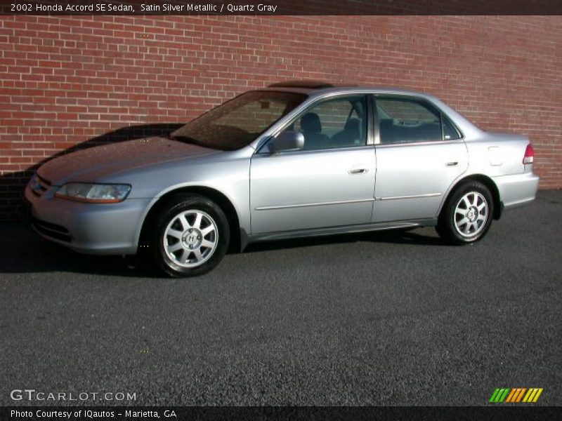 Satin Silver Metallic / Quartz Gray 2002 Honda Accord SE Sedan