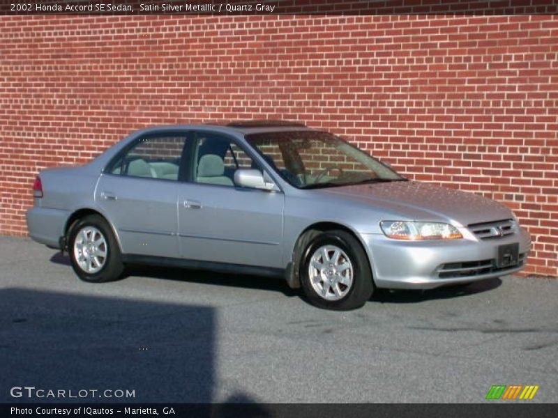 Satin Silver Metallic / Quartz Gray 2002 Honda Accord SE Sedan