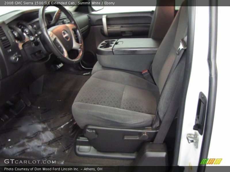 Summit White / Ebony 2008 GMC Sierra 1500 SLE Extended Cab