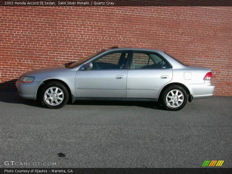 Satin Silver Metallic / Quartz Gray 2002 Honda Accord SE Sedan