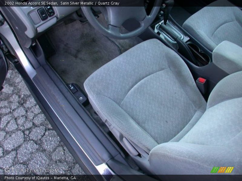 Satin Silver Metallic / Quartz Gray 2002 Honda Accord SE Sedan