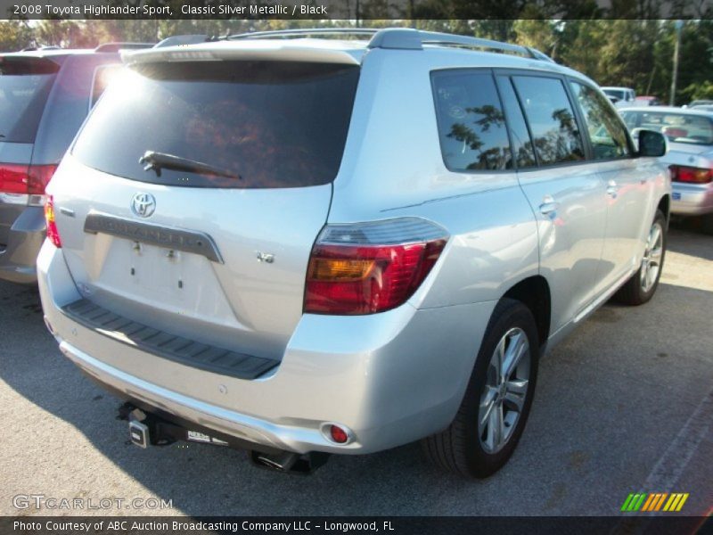 Classic Silver Metallic / Black 2008 Toyota Highlander Sport