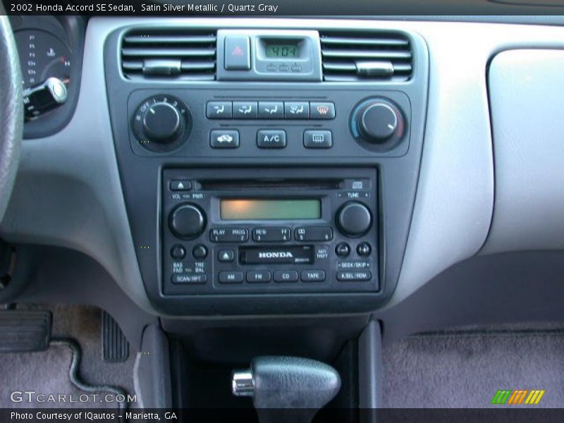 Satin Silver Metallic / Quartz Gray 2002 Honda Accord SE Sedan