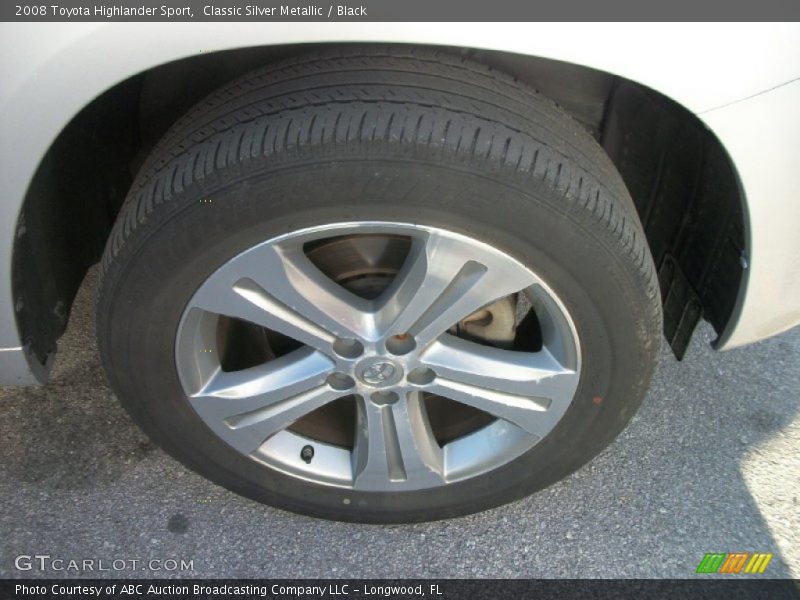 Classic Silver Metallic / Black 2008 Toyota Highlander Sport