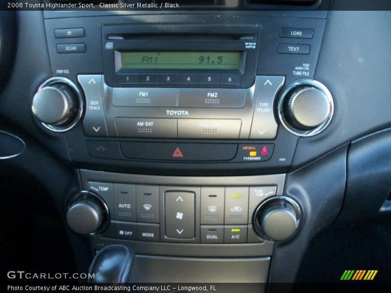 Classic Silver Metallic / Black 2008 Toyota Highlander Sport