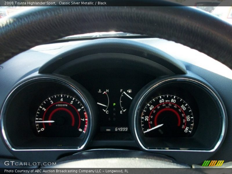 Classic Silver Metallic / Black 2008 Toyota Highlander Sport