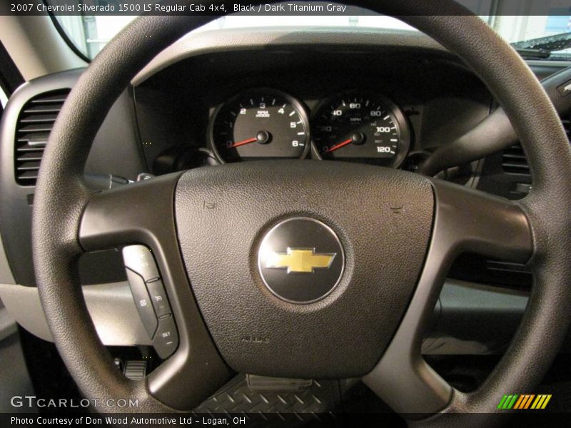 Black / Dark Titanium Gray 2007 Chevrolet Silverado 1500 LS Regular Cab 4x4