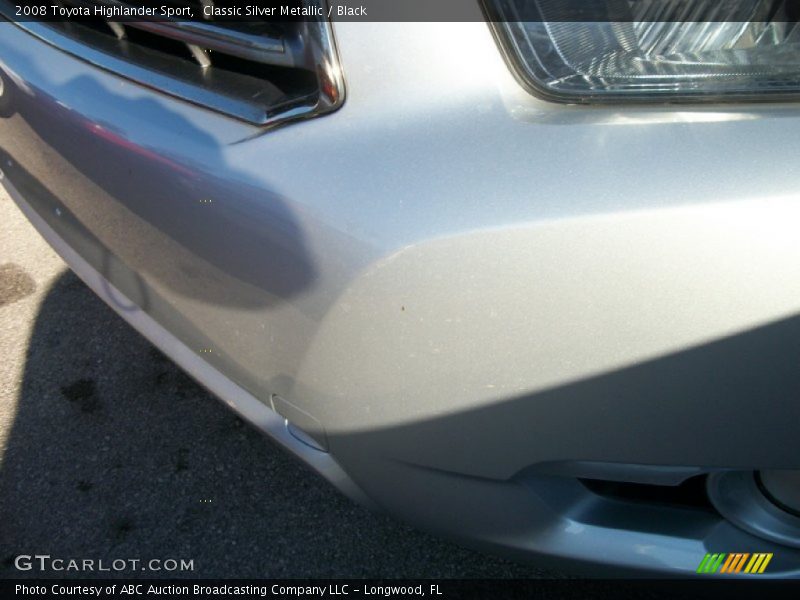 Classic Silver Metallic / Black 2008 Toyota Highlander Sport