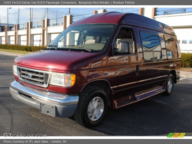 Burgundy Red Metallic / Medium Pebble 2003 Ford E Series Van E150 Passenger Conversion