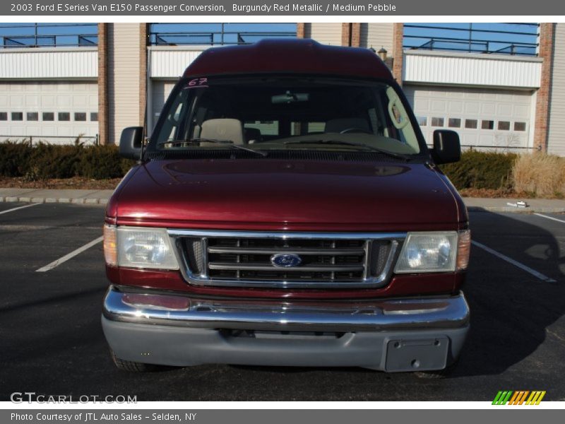 Burgundy Red Metallic / Medium Pebble 2003 Ford E Series Van E150 Passenger Conversion