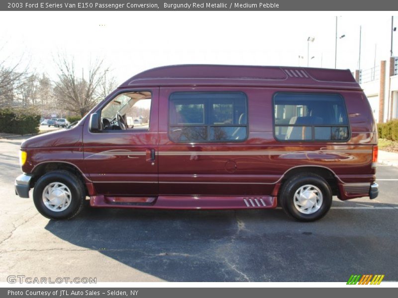 Burgundy Red Metallic / Medium Pebble 2003 Ford E Series Van E150 Passenger Conversion