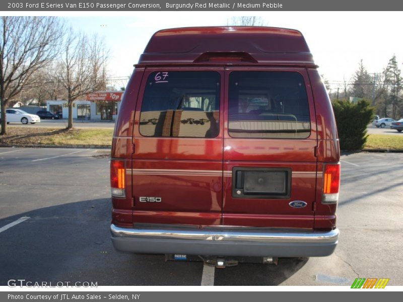 Burgundy Red Metallic / Medium Pebble 2003 Ford E Series Van E150 Passenger Conversion