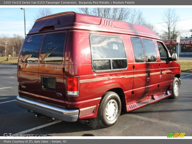 Burgundy Red Metallic / Medium Pebble 2003 Ford E Series Van E150 Passenger Conversion